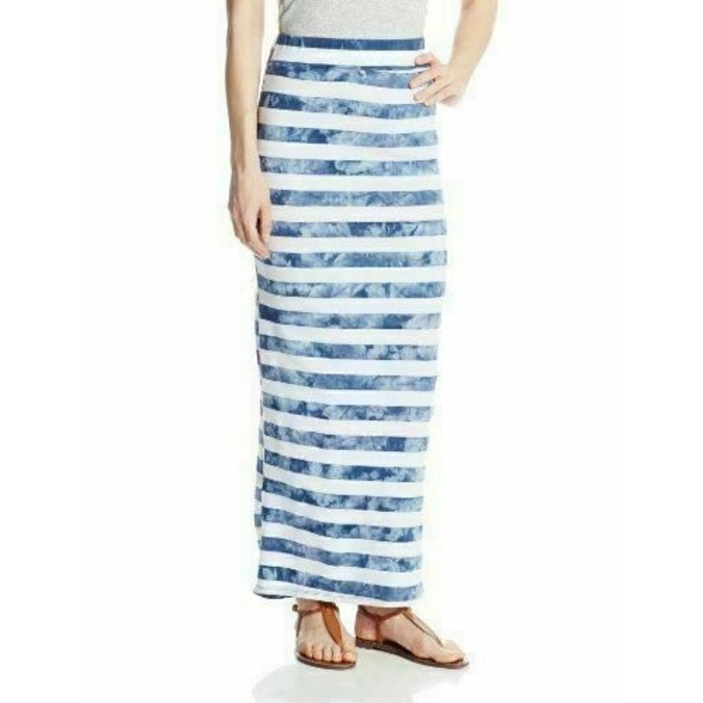 Element Women's Cotton Blend Beach Casual Florence Tie Dye Striped Maxi Skirt - Picture 6 of 12